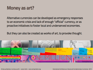 Money as Art?